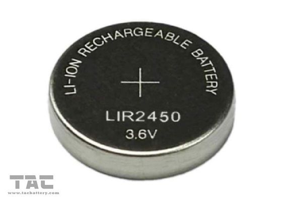 Botón de la pila de la ión de litio LIR2450 3.6V 120mah para los diccionarios electrónicos