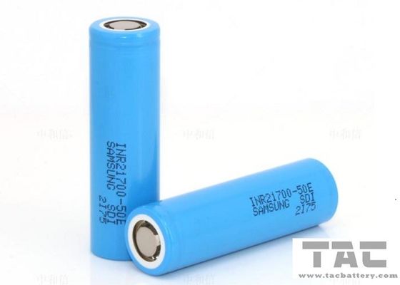 Litio Ion Cylindrical Battery Rechargeable Cell INR21700-50E de Samsung para la herramienta electrónica del ESS