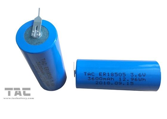 Batería de litio no recargable de la chaqueta azul ER18505 3600mAh para el instrumento
