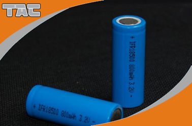 Tipo cilíndrico del poder de la batería LFR18500P 900mAh de 3.2V LiFePO4 para los dispositivos de poder más elevado