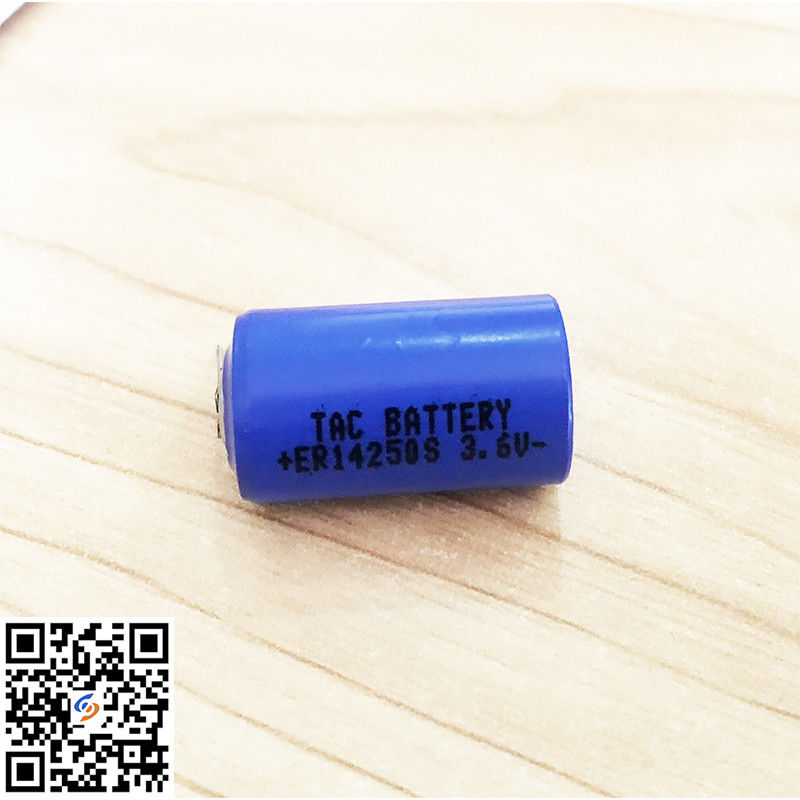 150°C Alta temperatura ER14250S 3.6V 900mAh Batería primaria con pestaña para registradores de temperatura