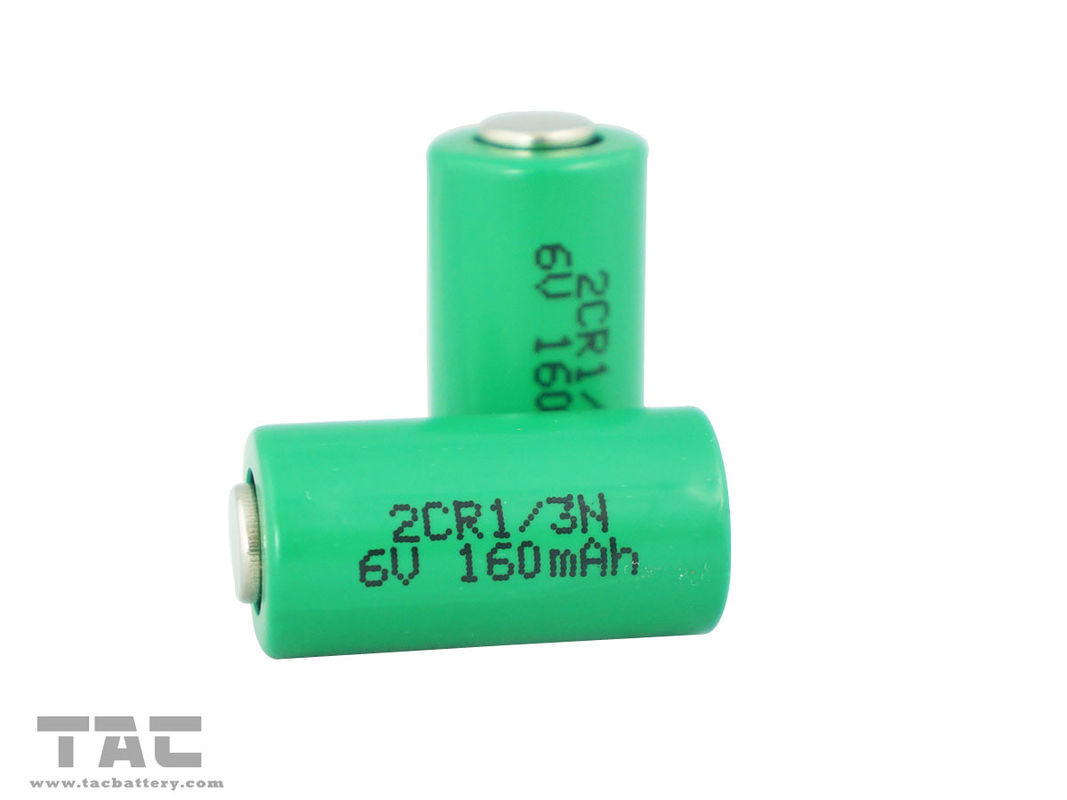 batería cilíndrica Li-manganeso del litio de 6V 2CR-1/3N 160mAh para GPS que sigue el reloj de tiempo del trullo
