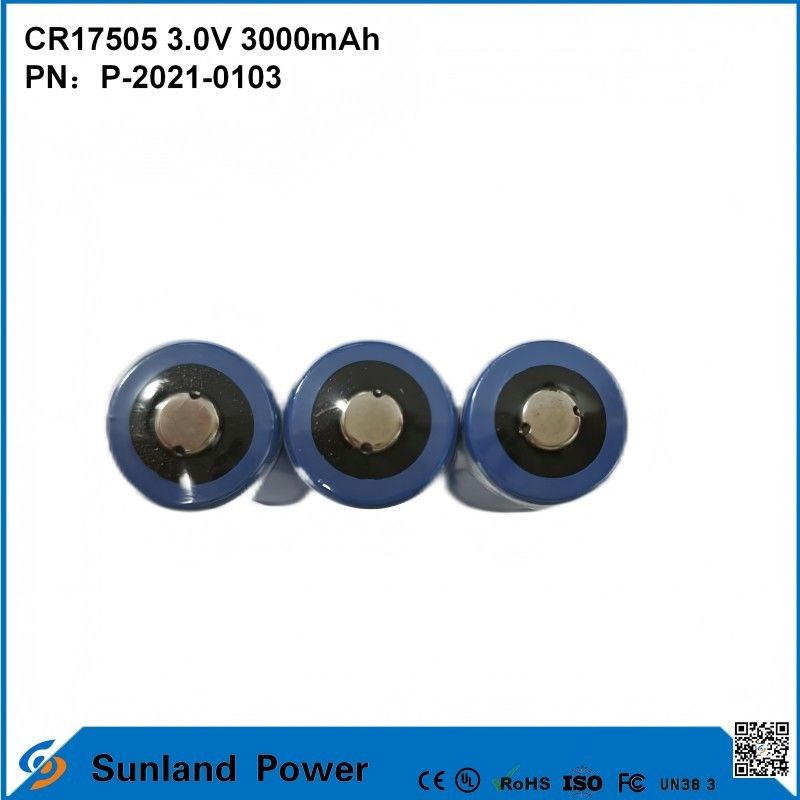Batería CR17505 3.0V 3000mAh Smart Power para seguridad industrial, energía de protección y salud