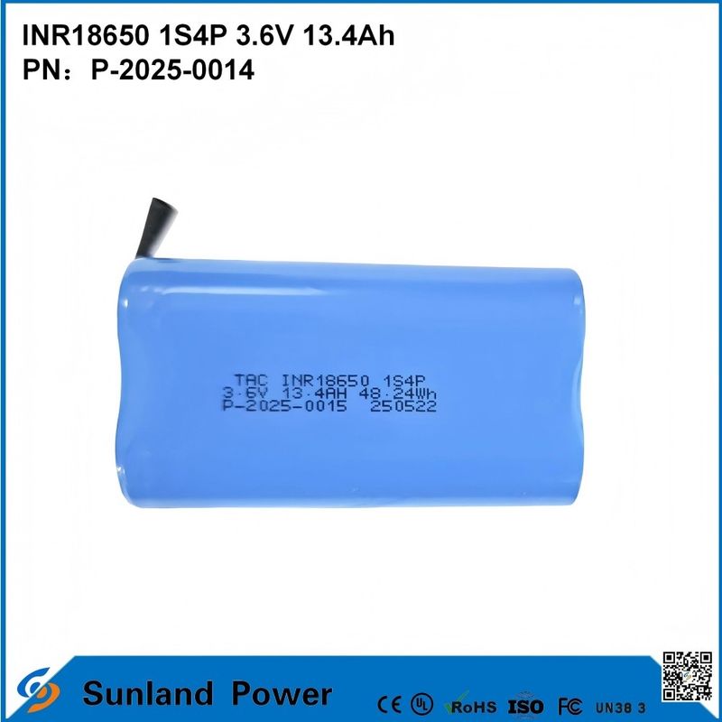 INR18650 1S4P3.6V 13.4Ah La combinación perfecta de alta capacidad y alto voltaje