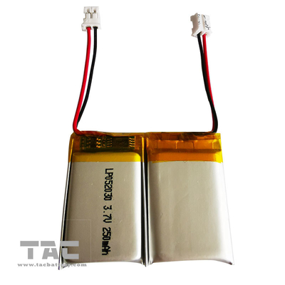 Batería de Lipo del litio del polímero de LP052030 3.7V 250mAh recargable para Bluetooth