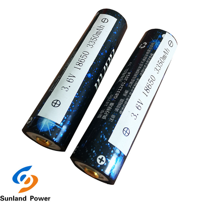 OEM Li Ion Battery cilíndrico ICR18650 3.6V 3350mah con el terminal del USB