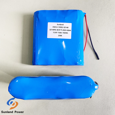 Duración del ciclo largo 15AH 12V LiFePO4 Batería 32140 4S1P para producto a prueba de explosión