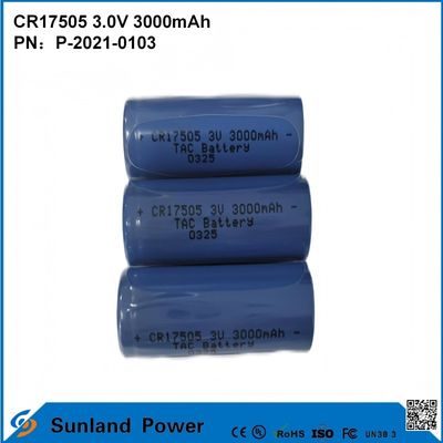 CR17505 3.0V 3000mAh Para instrumentos inteligentes Equipo médico Transporte y logística Muebles inteligentes Alta capacidad Descarga estable Rendimiento Voltagem de salida Larga vida útil