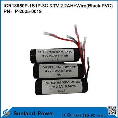 BATERÍA ICR18650P-1S1P-3C 3.7V 2.2AH+CABLE
