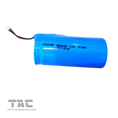 Batería 32700 6AH BMS For Portable Back de FR4 3.2V LiFePO4 encima de la batería de litio