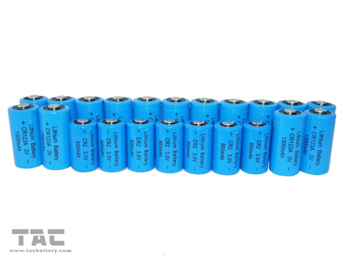 Certificación larga de la UL de la batería del Li-manganeso de la luz del flash de la vida de ciclo 3.0V CR123A 1300mAh