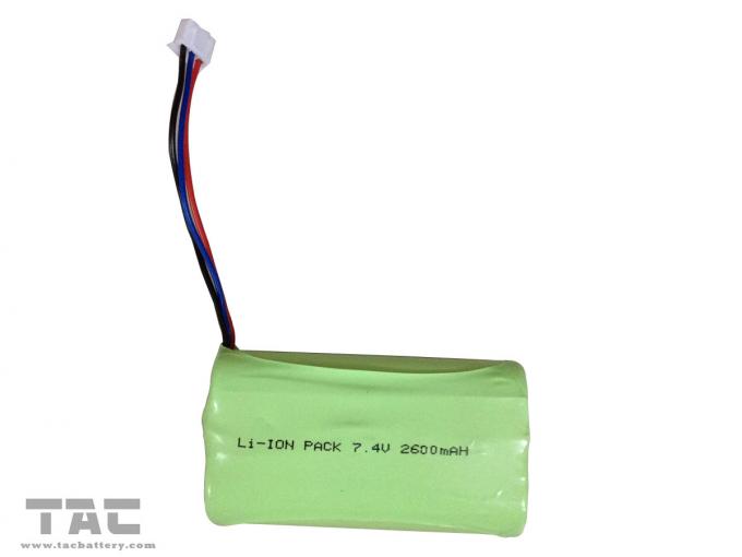 Batería cilíndrica de la ión de litio de Samsung ICR18650 7.4V 2600mAh