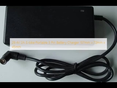 29.4V 2A Bicicleta eléctrica portátil cargador de batería de 3 pines 157mm x 72mm x 45mm