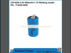 CR14250 3.0V 800mAh+1.75 Aguja de soldadura