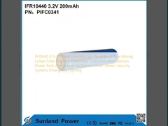 Ifr10440 3.7v 200mah Usado para GPS Rodillos de carreteras Juguetes Lámparas de minería Iluminación solar de calles Dispositivos de comunicación inalámbrica Herramientas eléctricas Equipos audiovisuales Contadores inteligentes Sistemas de seguridad Ilumin