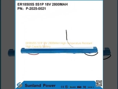 Batería de alta capacidad resistente a altas temperaturas ER18505S 5S1P 18V 2800MAH