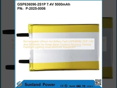 Batería recargable de iones de litio GSP636096-2S1P 7.4V Y 5000mAh Para bancos de energía Aparatos electrónicos al aire libre linterna Iluminación de equipos electrónicos pequeños