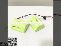 2000 mAh Baterías AA recargables NiMH con 500 ciclos